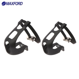 MAXFORD clip per pedali per bicicletta con cinturini Set <span class=keywords><strong>pedaliera</strong></span> per <span class=keywords><strong>bici</strong></span> accessori per pedali Fitness parti Fixie Cycling - Product Image 1