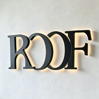 Maßgefertigtes Hintergrundbeleuchtetes Logo-Schild LED Außenwerbung Edelstahl-Werbeschild für Geschäftsdekoration Hochzeiten Geschäfte Beleuchtung