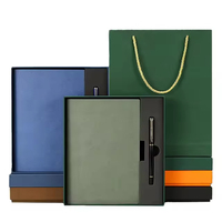 Best-seller Impression logo personnalisé Coffret cadeau journal en cuir PU A5 avec stylo