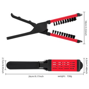 2025 Sản Phẩm Mới Hai Mặt Lược Răng Tin Nhắn Bàn Chải V Hình Elliptically Lõm Thiết Kế Massage Lược Matte Xử Lý - Product Image 2