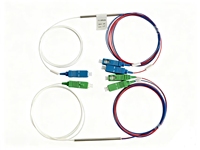 Divisor de fibra óptica micro de tubería de acero PLC 1 minuto 8/2/4/16/32sc/APC Mini tipo divisor óptico Cables de comunicación