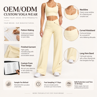 Pantalon de yoga taille haute pour femme, anti-transparence, collant de sport, pantalon d'entraînement rehausseur de fessiers, vêtements de fitness athlétiques OEM ODM