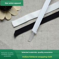 Sangle non extensible à double couche de tissu, motif arête de poisson, pour accessoires de couture de corsets et vêtements