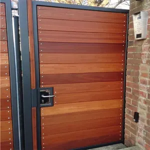 Ikealuminum 2023 nfrc Kedap suara, kayu pinus modern pintu tunggal desain bunga pintu kayu untuk rumah
