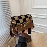Sacs à main et sac à main de luxe à la mode, sacoche à épaule, damier, Mini sacs à bandoulière en tissu à rabat pour femmes