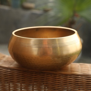 Tazón de sonido de <span class=keywords><strong>Buda</strong></span> tibetano hecho a mano, para Yoga, meditación, canto, campana de latón, artesanía, terapia, cuenco para cantar tibetano - Product Image 5