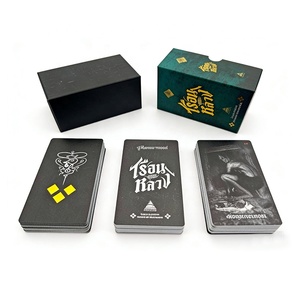 Caja de Cartas de Tarot Personalizada de Fábrica Profesional, con Tapa y Base, Impresión CMYK, con Lámina Dorada (Colores Personalizables) - Product Image 4