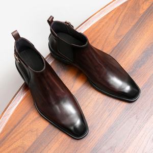 Chaussures montantes pour homme, modèle 2026, de créateur, respirantes, souples, légères, sur mesure, à enfiler, imperméables, en cuir véritable, camouflage, pour mariage - Product Image 3