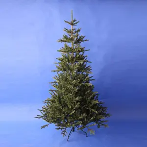 Decoraciones artificiales <span class=keywords><strong>de</strong></span> Navidad, árbol <span class=keywords><strong>de</strong></span> Navidad con bisagras <span class=keywords><strong>de</strong></span> <span class=keywords><strong>abeto</strong></span> completo con maletero marrón - Product Image 1