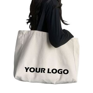 DLBZ Factory Reusable Multi-function Sturdy Custom Printed Organic Canvas <b>Tote</b> <b>Bag</b> with Rope Handle for Travel Eco-friendly - Product Image 1