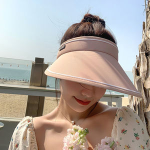 UV Sun <span class=keywords><strong>hat</strong></span> của phụ nữ Mùa Hè Chống tia cực tím che mặt Sun <span class=keywords><strong>hat</strong></span> vành lớn cưỡi Tím Sun <span class=keywords><strong>Visor</strong></span> cap - Product Image 3