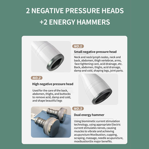 Dispositivo intelligente per la terapia di coppettazione elettrica personalizzato con sistema di strumenti per raschiare la categoria del linguaggio - Product Image 3