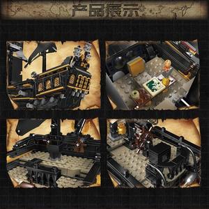 13199 Leaping Dutchman Pirate Ship Boat ABS <b>Plastic</b> Construction Toy for Children's Assembled Building <b>Blocks</b> Cross - Product Image 3