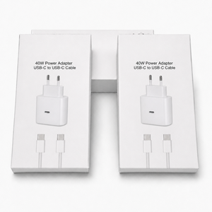 Adaptateur PD 20W 35W 40W Chargeur Rapide USB-C avec Câble Type C vers Type C, Manuel et Boîte pour iPhone 15 16 17, Disponible en versions UK et EU - Product Image 5