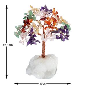 Vente en gros d'usine, amas de cristal de citrine naturelle, base en cristal, pierre porte-bonheur, pierre précieuse porte-bonheur, <span class=keywords><strong>arbre</strong></span> de cristal de vie, Feng Shui, fait à la main - Product Image 4