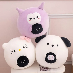 Para Cinnamoroll, Kuromi, Kitty, Purin, Bunny: Juguetes de peluche, cojín de sofá de dibujos animados, cojín de malla de algodón PP, peluche de Purin - Product Image 2