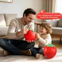 Balle anti-stress géante en TPR souple de 6 pouces en forme de fraise, à remontée lente, jouet sensoriel pour soulager l'anxiété, pour les enfants de 5 à 7 ans et les adultes