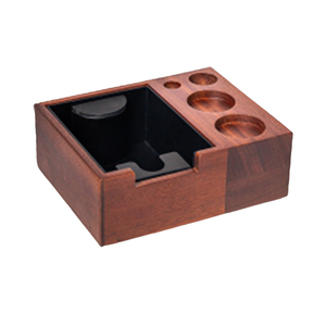Own Mold Snap-on Disassembly Eco-Friendly Classic Barista Tools Wood Tamping Station with Knockbox - Product Image 3