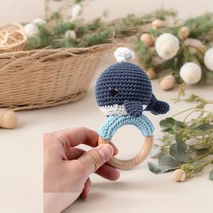 Nouveau design de jouets de <span class=keywords><strong>dentition</strong></span> sensoriels en coton biologique pour bébés, animaux, lapin, <span class=keywords><strong>lion</strong></span>, wapiti, ours, hochet en bois de hêtre, <span class=keywords><strong>anneau</strong></span> de <span class=keywords><strong>dentition</strong></span> pour bébés - Product Image 4