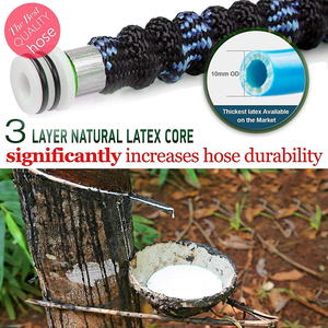 Flexible Rubber Hose with Triple Core Latex and Collapsible Lightweight Retractable Long Pipe - Product Image 6