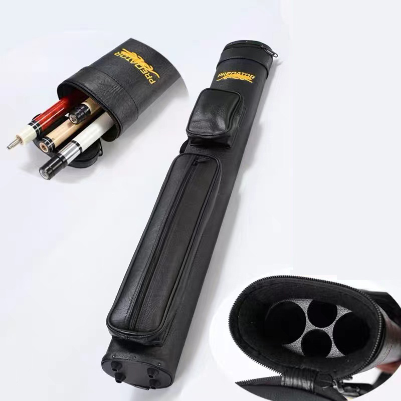 Чехол для бильярдного кия с 4 отверстиями, черный, с вышивкой, чехол для хранения в американском стиле, держатель для бильярдного кия 1/2