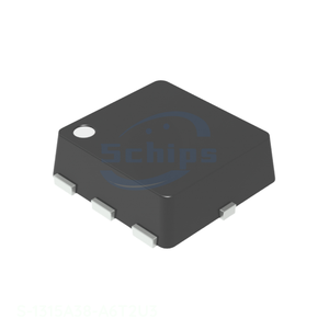 Circuit intégré linéaire régulateur de tension 3,8 V 200 mA HSNT6 B, 6 SMD, fils plats, borne exposée, S-1315A38-A6T2U3, canal de gestion de l'alimentation (PMIC) du fabricant Int - Product Image 1