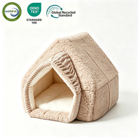 Nichoir d'hiver pour animaux de compagnie Yangyangpet Pure Sleep, entièrement fermé, type grotte pour chat, chaud, respirant et lavable.