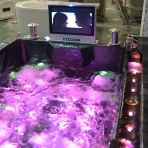 Hiện đại hình chữ nhật màu trắng hydromassage bồn tắm <span class=keywords><strong>Spa</strong></span> Tạp dề cài đặt bồn tắm nước nóng với Whirlpool massage tràn với bồn tắm cho người lớn - Product Image 6