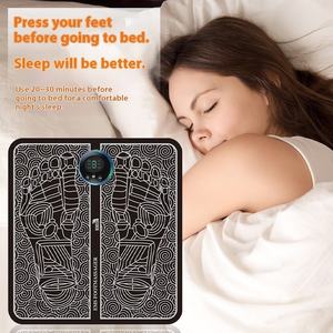Masseur automatique sans fil pour le nerf plantaire, écran LCD, EMS, impulsions, coussin pour les pieds, massage des méridiens, points d'acupuncture, avec télécommande - Product Image 4