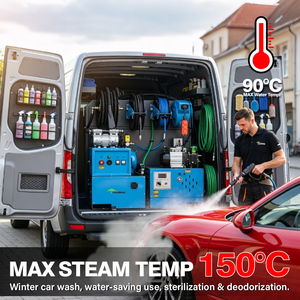 LICHIMA 6-en-1 : Équipement mobile multifonctionnel pour le lavage de voitures à l'eau chaude – Machine de lavage auto mobile - Product Image 1