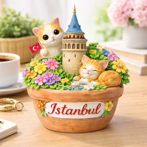 Decorazione in Resina del Grande Bazar di <span class=keywords><strong>Istanbul</strong></span> per Arredamento Casa, Tema Primaverile con Fattoria e Giardino, Stile Topkapi Turco - Product Image 4