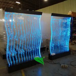 Aquarium led en forme de S, décoration intérieure, mur à bulles d'eau cascade - Product Image 3