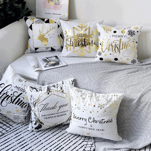 Dekorasi Natal Baru Modern Minimalis Putih Cetak Sarung Bantal Bulu Sarung Bantal Mewah Sarung Bantal - Product Image 4