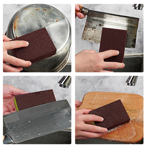 Tampon à récurer coloré haute densité en émeri, remplace le tampon de nettoyage en <span class=keywords><strong>laine</strong></span> d'acier pour cuisine - Product Image 5