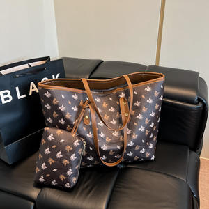 Tas Grosir Big Bag 2026 Motif Baru Kapasitas Besar Set 2-in-1 Tas Selempang Wanita Tas Jinjing Trendy Tote Bag - Product Image 2