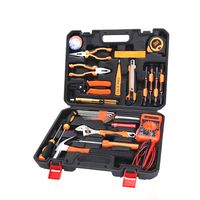 Kit d'outils de réparation automobile compact 33 pièces avec clé à cliquet et jeu de douilles, étui rigide, acier S2, OEM disponible