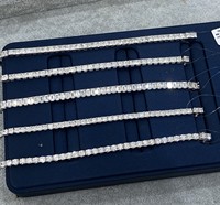 Bracelet tennis en or blanc 9k 14k 18k certifié IGI, bijoux fins, diamants cultivés en laboratoire de 2 mm à 5 mm, bracelet pavé de diamants