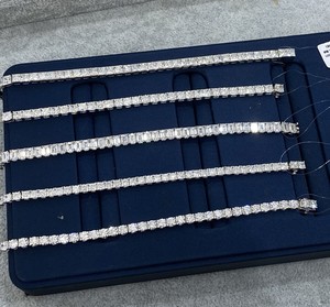 Pulsera de Diamantes Cultivados en Laboratorio con Certificación IGI, Oro Blanco de 9k, 14k, 18k, Joyería Fina, Tipo Tenis, 2mm-5mm, Pulsera de Diamantes Pavé - Product Image 5