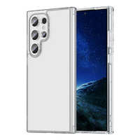 Coque de téléphone transparente anti-chute et antichoc en TPU+PC avec design à trous fins, anti-jaunissement, pour Galaxy S25 S26 Ultra Plus A17 A57