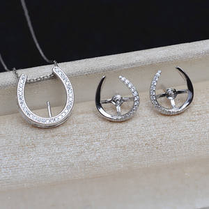 S925 Silver Pendant DIY Accessory <b>Set</b> U-Shaped Female Headpiece with <b>Pearl</b> Earnail 4941 Fashion <b>Jewelry</b> - Product Image 2