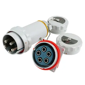 High Quality No Spark 5Pin Oblique Inserting Explosion Proof Plug And Socket Ex 25Yt Xgz 4 Pin 25A