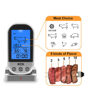 Thermomètre électronique alimentaire sans fil avec sélection de viande, outil de mesure de la température de cuisson pour barbecue de <span class=keywords><strong>cuisine</strong></span> - Product Image 6