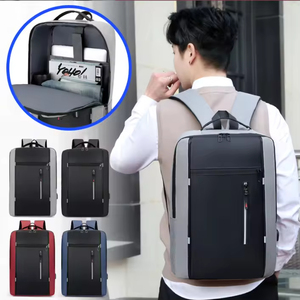Mochila Multifuncional de Alta Calidad, Impermeable, Portátil, de Poliéster, Unisex, para Computadora Portátil, con Cierre y Puerto USB - Product Image 6