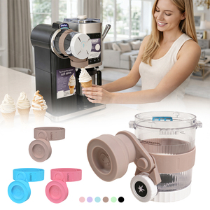 Nouvel arrivage : Couvercle en silicone anti-goutte pour machine à crème glacée <span class=keywords><strong>Ninja</strong></span> Creami Swirl séries NC700 NC701 – Récupérateur de gouttes - Product Image 2