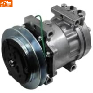 24V Sd7h13 A/C Compressor Lc91v00001f1 Voor <span class=keywords><strong>Kobelco</strong></span> Graafmachine Sk160lc <span class=keywords><strong>SK200</strong></span>-6 Sk210lc Sk250lc Sk290lc Sk330lc Sk480lc - Product Image 1