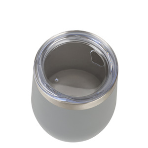 แก้วน้ำเก็บกาแฟสูญญากาศผนังสองชั้นพร้อมฝาปิดแก้วน้ำเก็บไวน์เคลือบผงสแตนเลสขนาด12ออนซ์พร้อมฝาปิด - Product Image 3