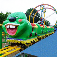 Mini-train électrique d'extérieur pour enfants, manège de parc d'attractions, montagnes russes en forme de navette spatiale