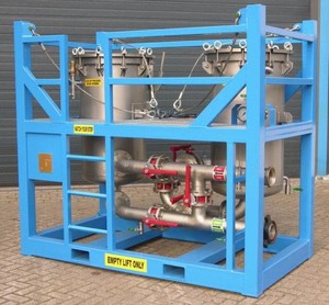 Duplex tàu Cartridge lọc đơn vị SS316L Chất liệu 12.6 BBL/min cho tỷ lệ 1 năm bảo hành cho offshore ngành công nghiệp - Product Image 1