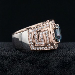 Anillo de Compromiso y Boda de Platino con Diamantes, Delicado, Simple, Elegante, de Lujo, Certificado por IGI, con Engaste de Canal, Brillante, Regalo de Joyería - Product Image 3