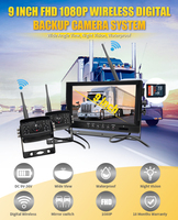 Cámara de Reversa Inalámbrica para Autos, Cámara Delantera y Trasera, con Sistema BSD
